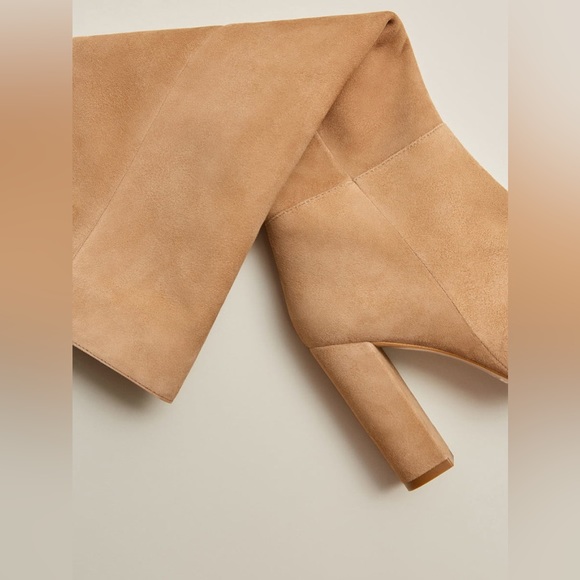 MANGO Leather High Leg Boots Size 36 - Picture 4 of 12